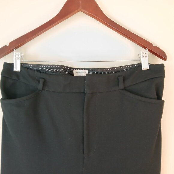 Anthropologie Essential Slim Fit Ankle Length Trouser Pants Black Size 14 - Picture 6 of 9